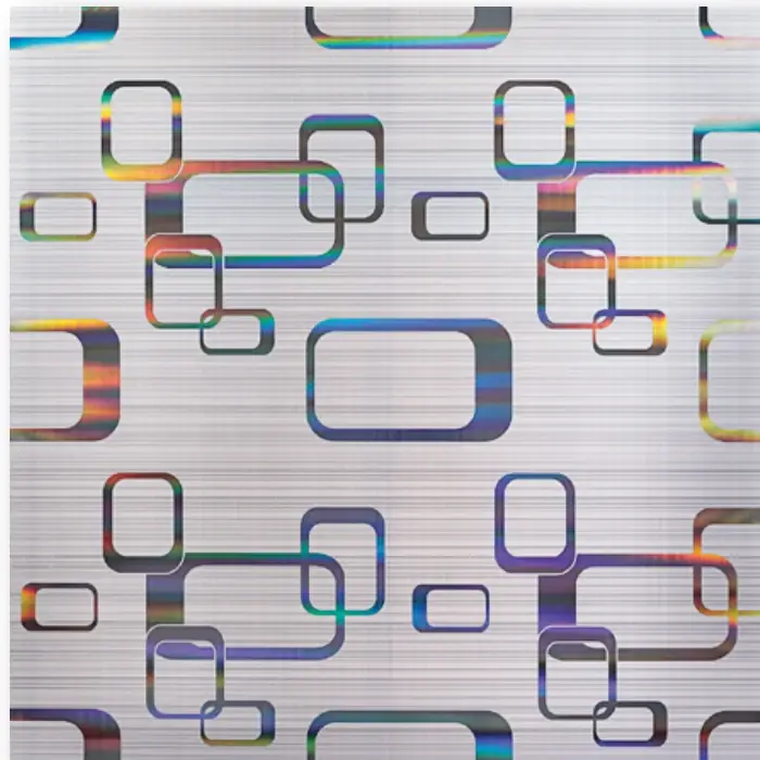 Elips Folyo Desenli PVC Asma Tavan Paneli 60x60