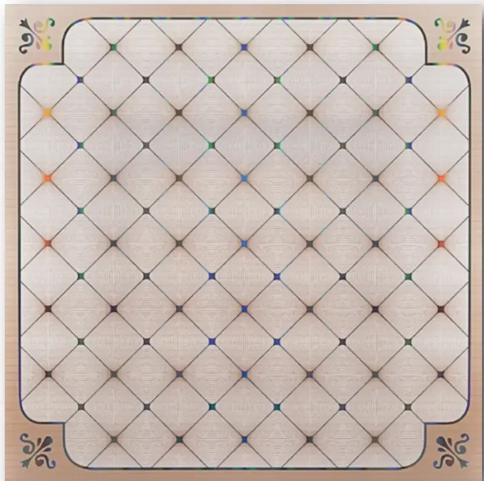 KPF56 Folyo Desenli PVC Asma Tavan Paneli 60x60